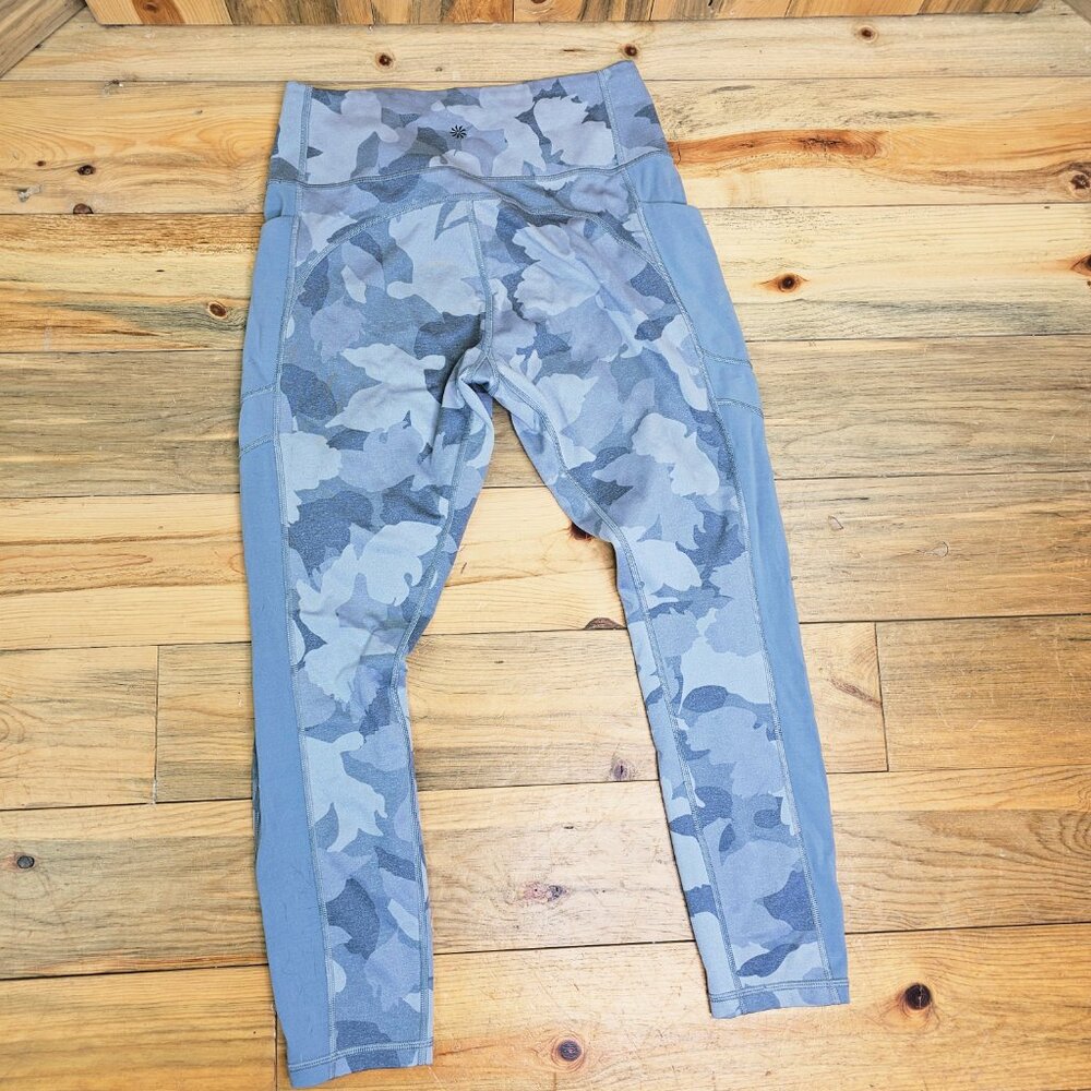 Athleta Gray All In Camo Pocket Leggings